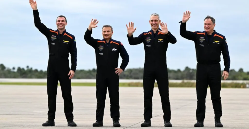 Ax-3 mission crew with first Turkish astronaut
