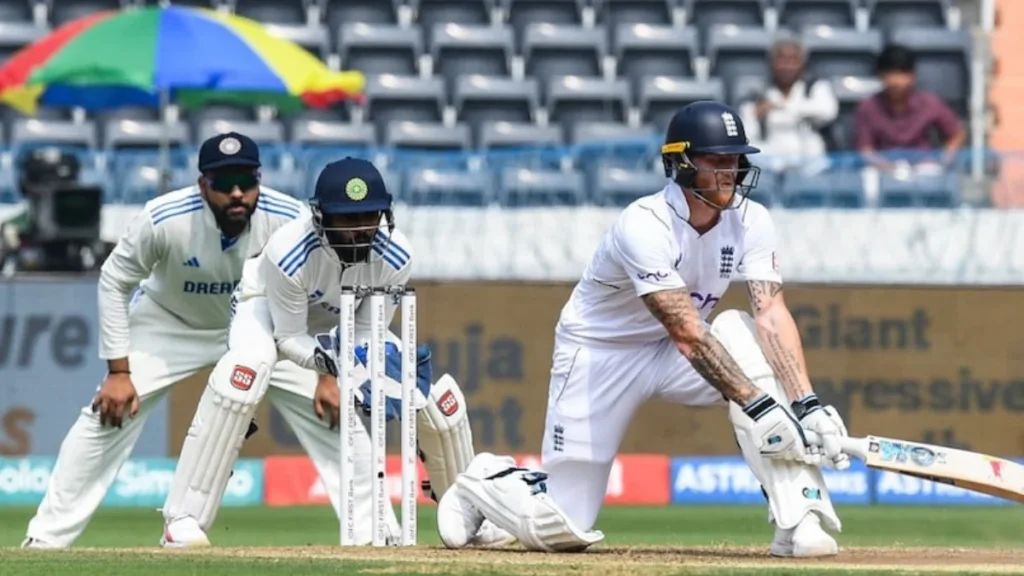 Ben Stokes batting in Ind vs Eng first test match