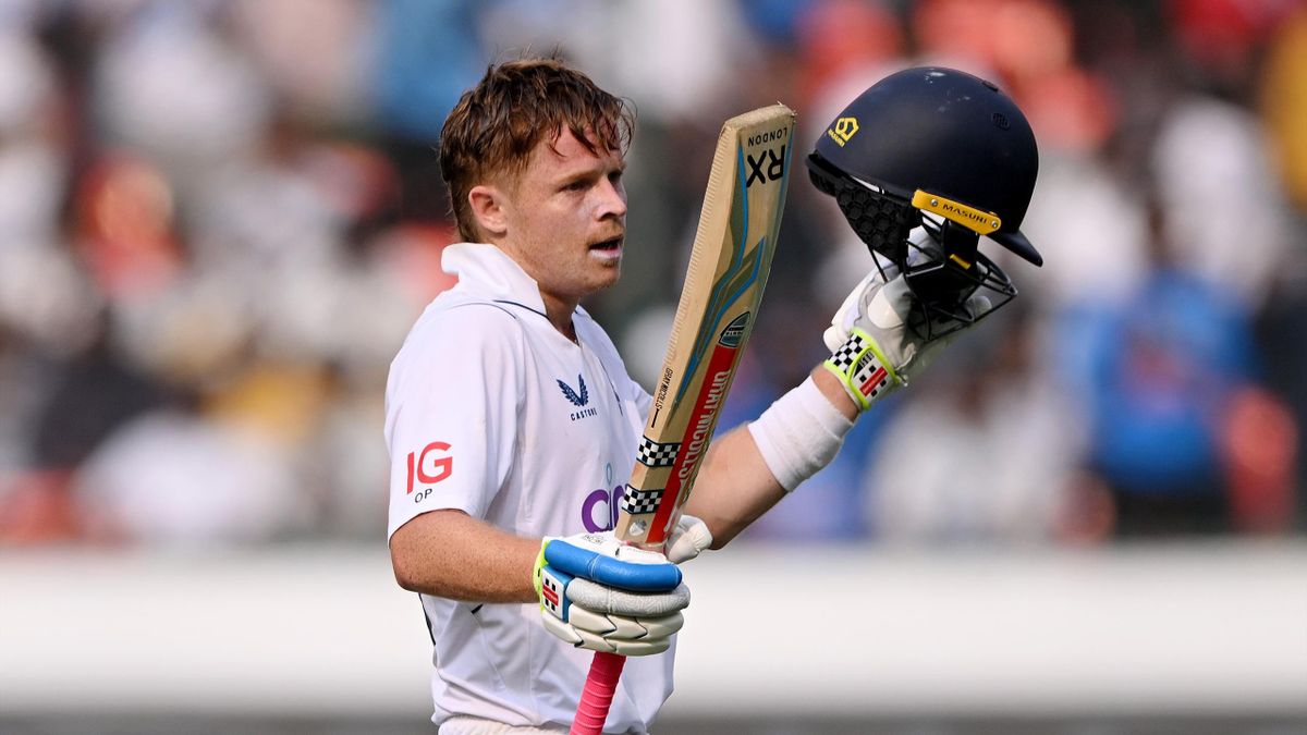 England dominated as Ollie Pope and Tom Hartley had an explosive 80-run partnership. Credit: Getty Images